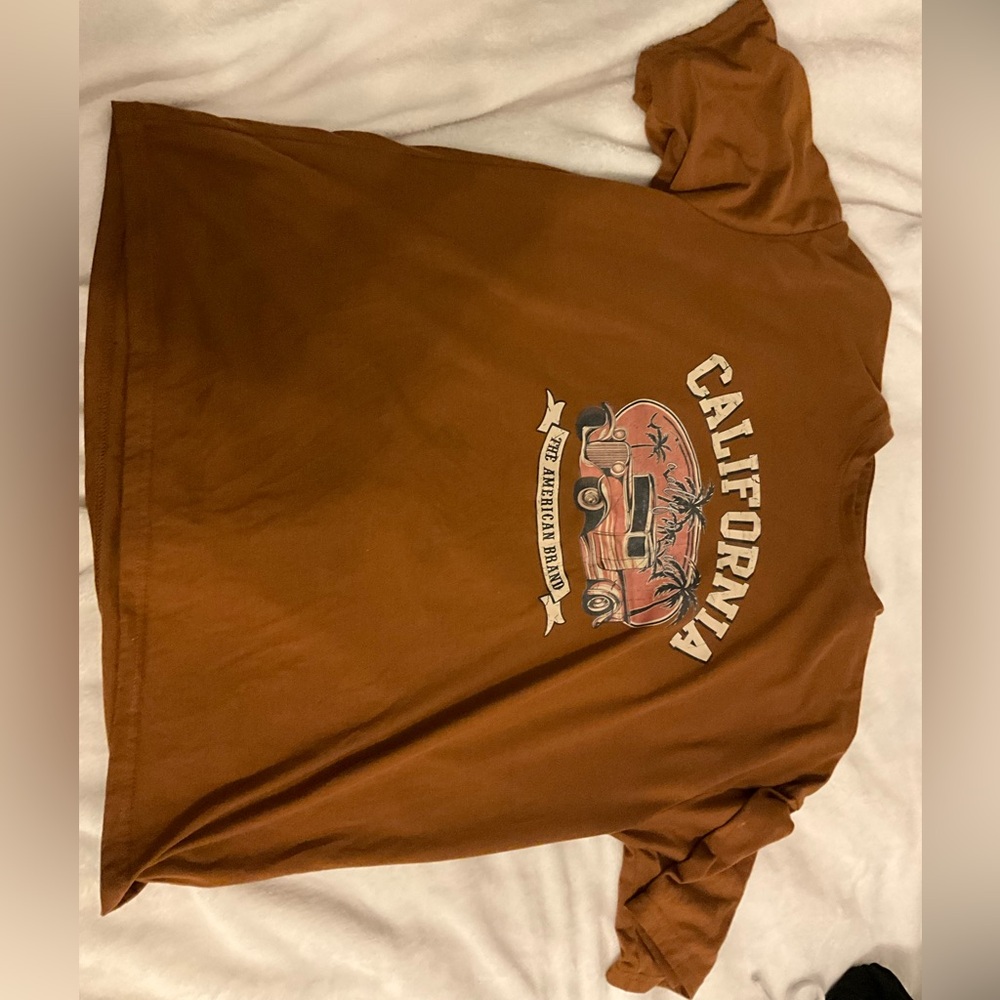 Oversized brown shirt